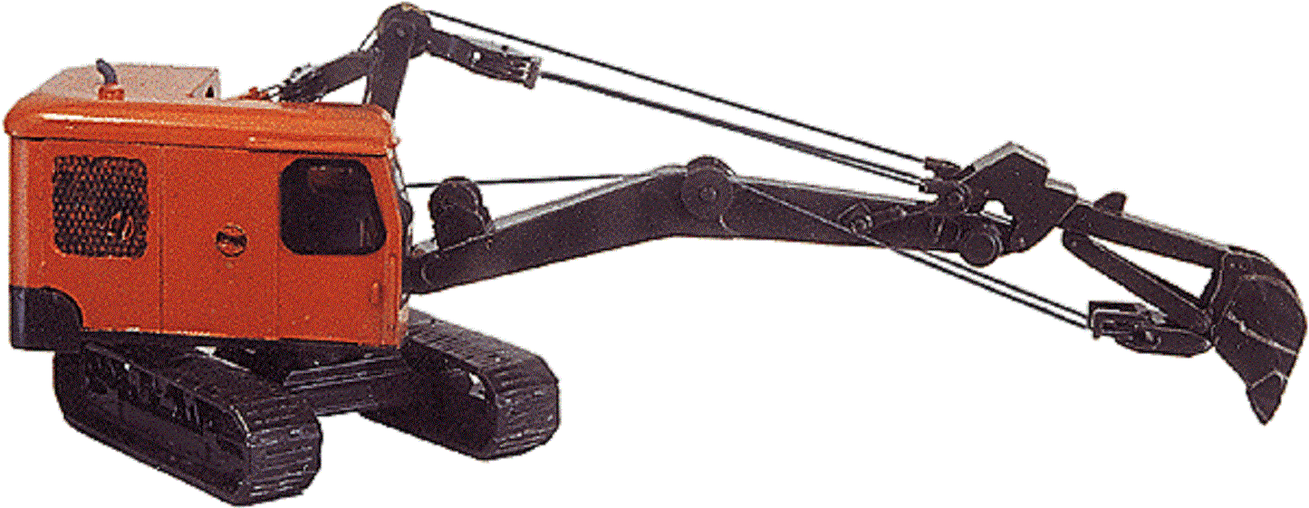 Custom Finishing Models HO #5012 Cable Operated Backhoe Excavator 1954 (Kit)