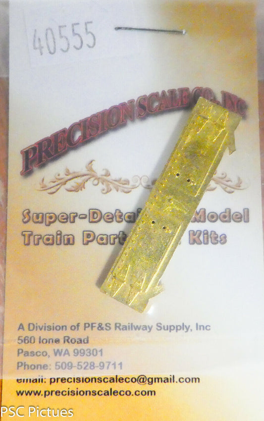Precision Scale O #40555 Box Face, for Tool Box, For Harriman Cars (Brass)