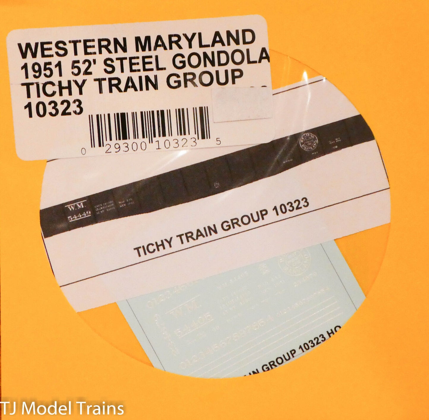 Tichy Train Group HO #10323 Western Maryland (1951) 52' Steel Gondola (Decal)