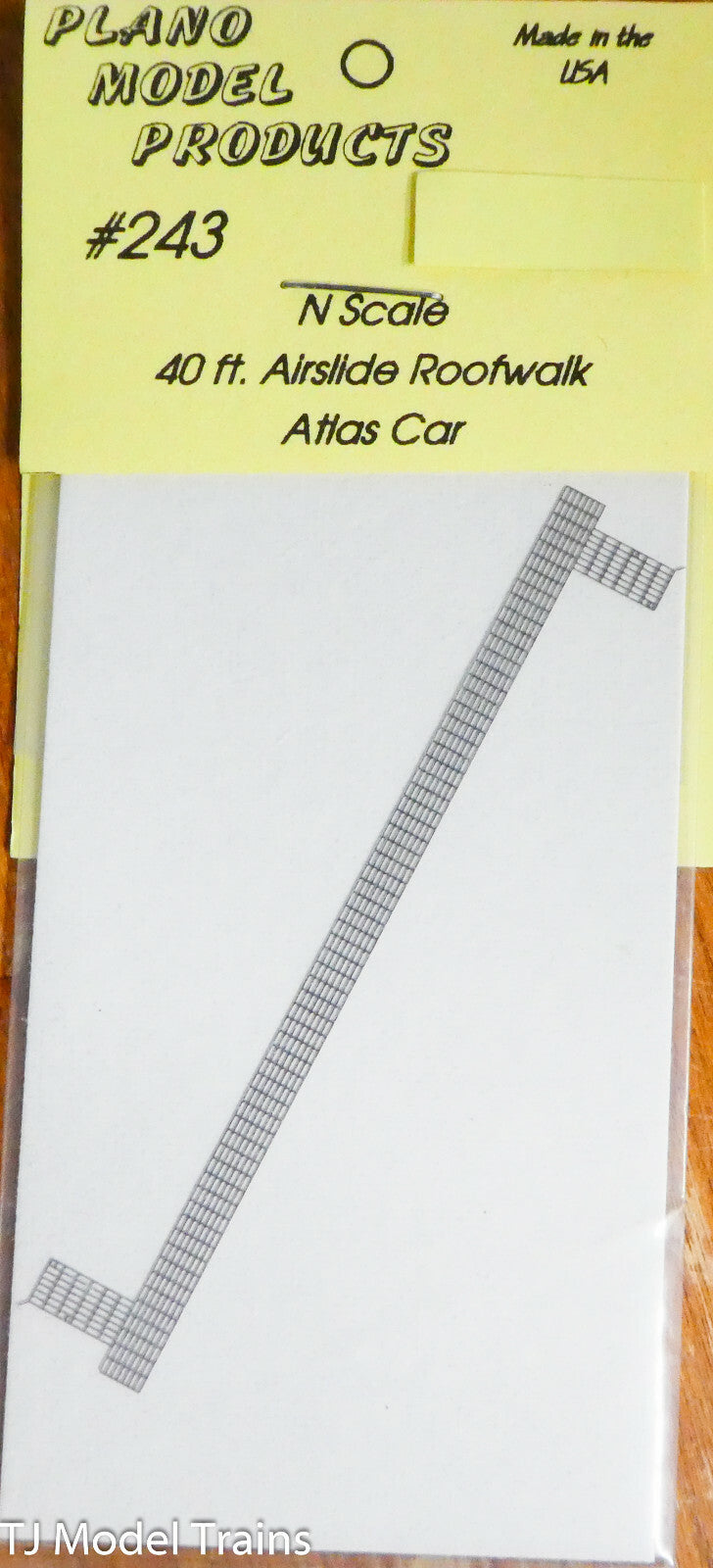 Plano N #243 (40 ft. Airslide Roofwalk for: Atals Car) Metal