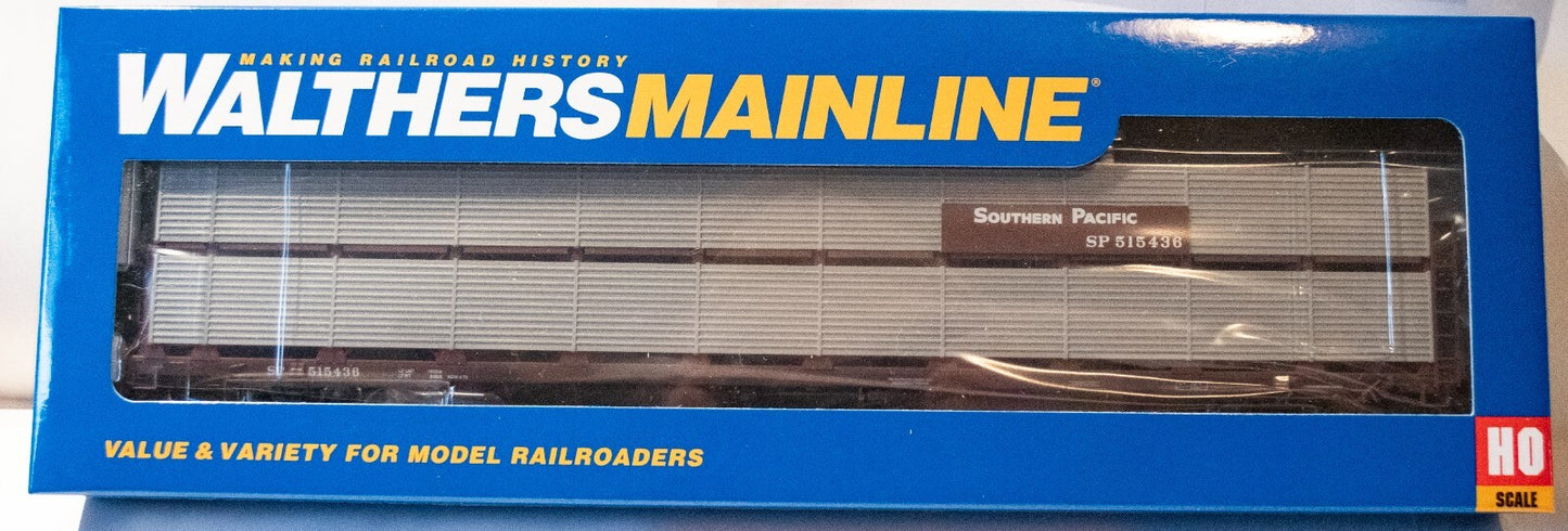 Walthers HO #910-8127 89' Flatcar w/Bi-Level Shielded Auto Rack - Ready to Run -