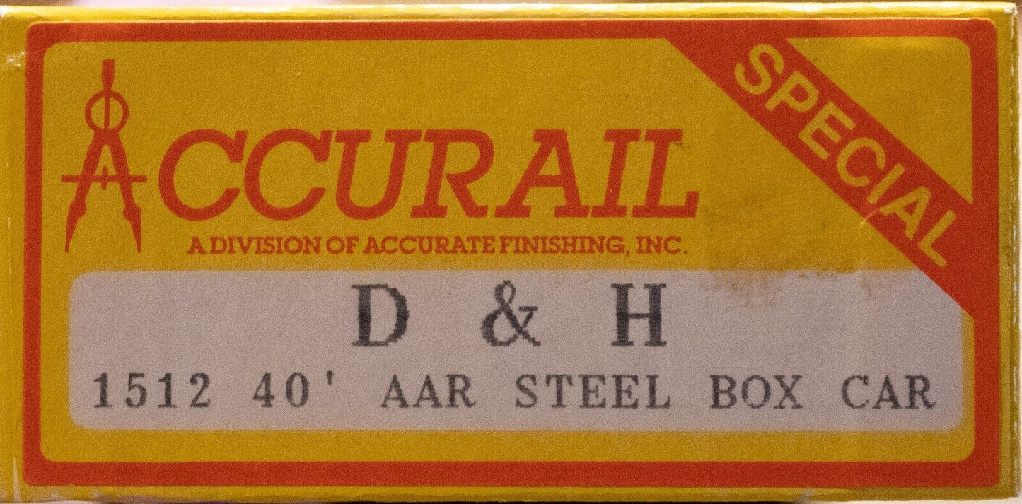 Accurail HO #1512 (40' AAR Box Steel) D&H