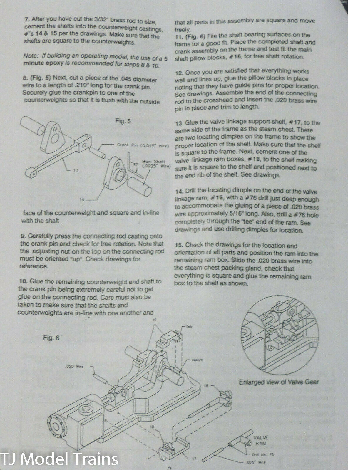 American Model Builders, Inc HO #107 (250 H.P.) Stationary Steam Engine (Kit)