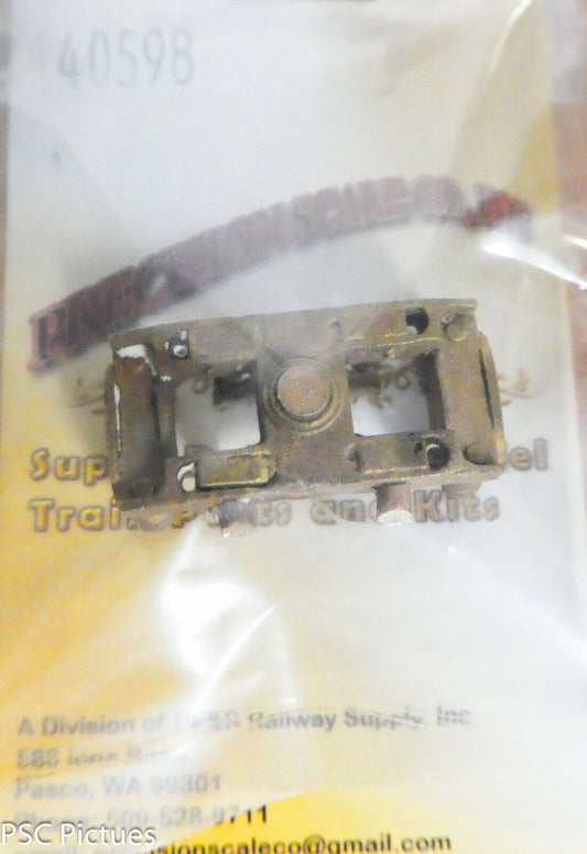 Precision Scale O #40598 Spring & Bearing, Inside Lead Truck (Brass Casting)