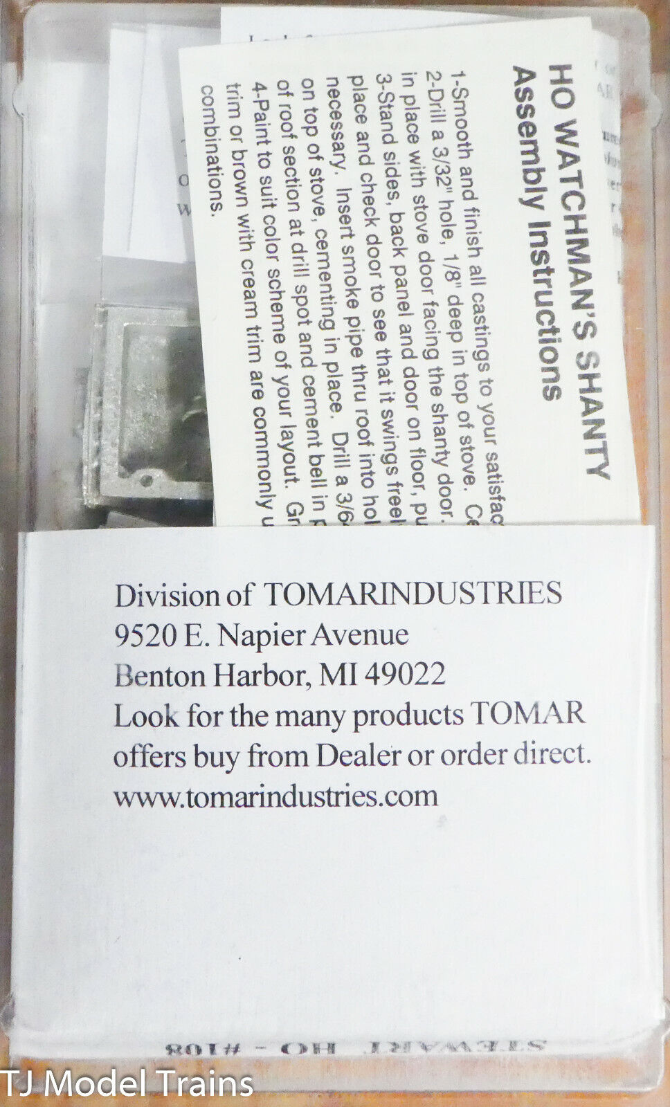 Stewart HO Scale #108 Watchman's Shanty (White Metal kit) 1:87th Scale