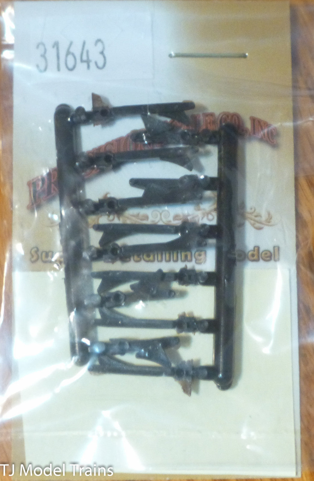 Precision Scale HO #31643 Hangers w/ shoes, Locomotive Brake, (Pkg 12) Plastic