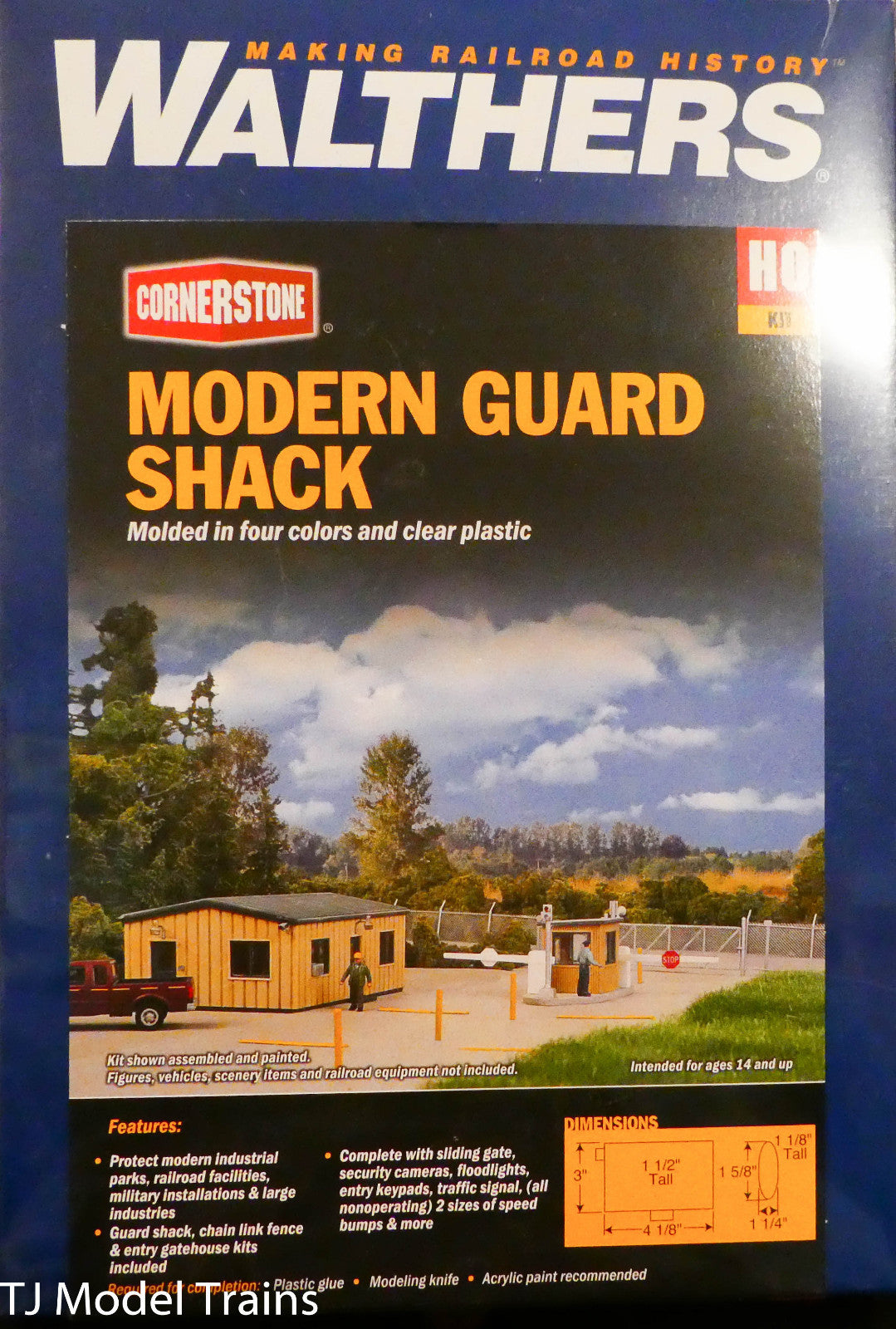 Walthers Cornerstone HO #933-4076 Modern Guard Shack