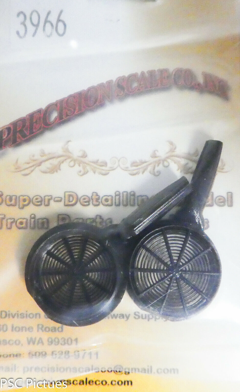 Precision Scale HO #3966 After-Coolers w/Air Cleaner, Big Boy, R&L (Plastic)