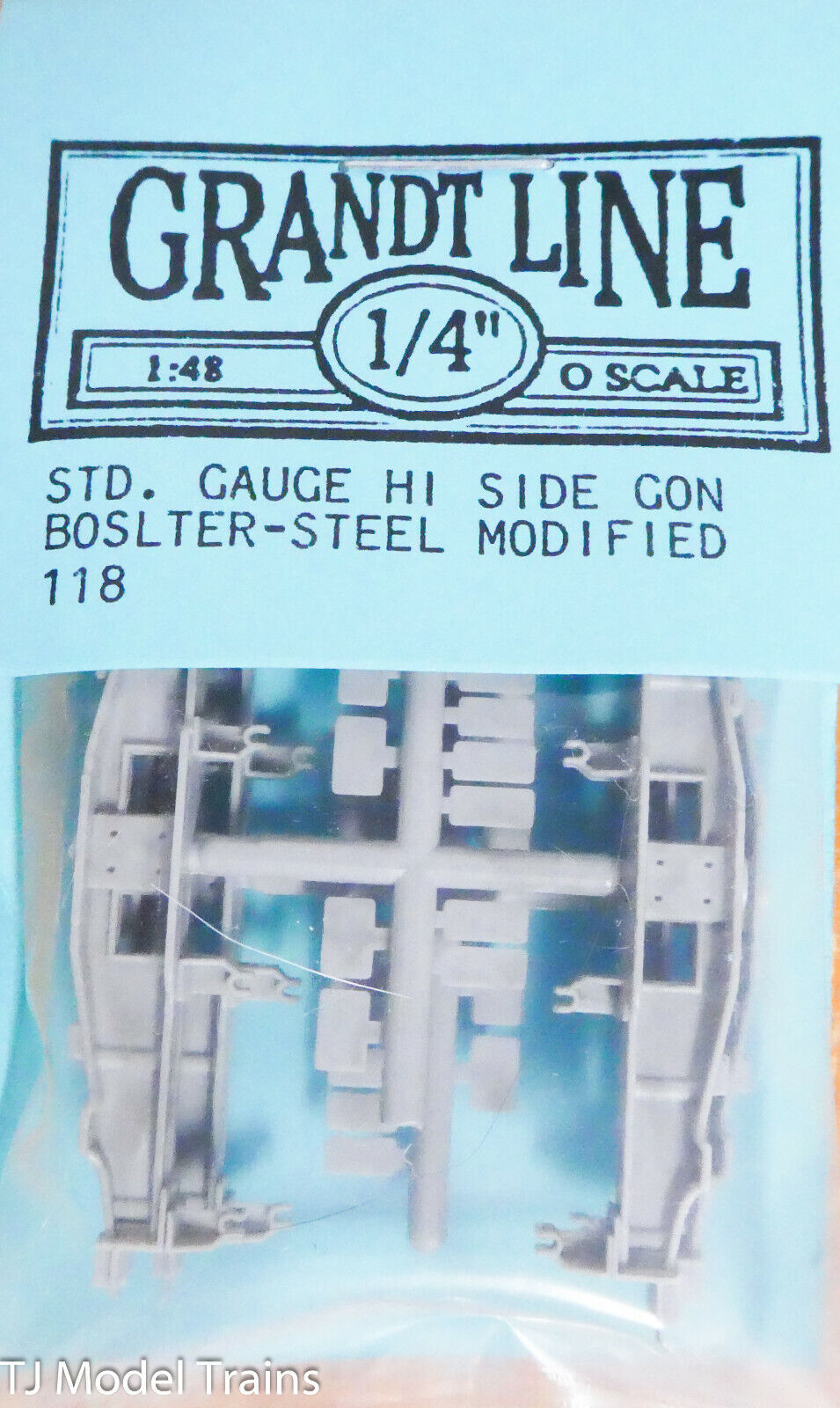 Grandt Line O #118 Std. Gauge Hi Side Gon Boslter Steel Modified (Plastic) 1:48