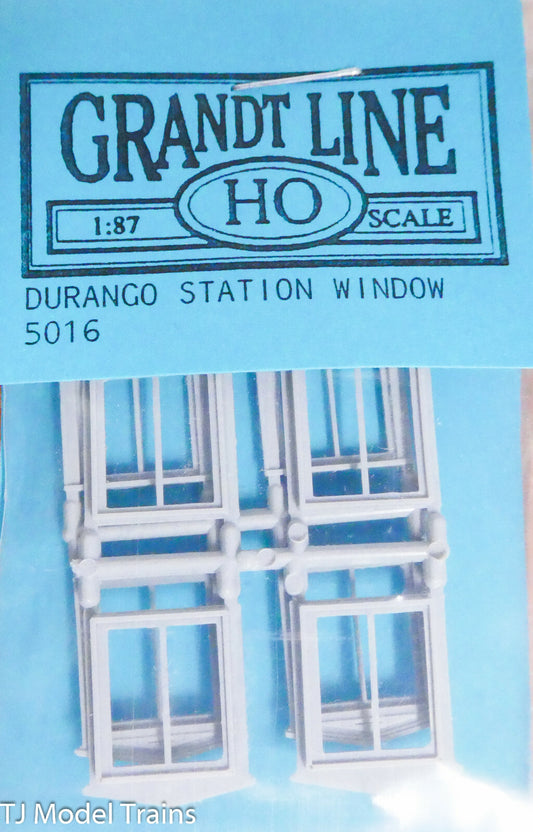 Grandt Line HO #5016 ( Durango Station Windows / 2 Pane) 1:87th Scale (Plastic)
