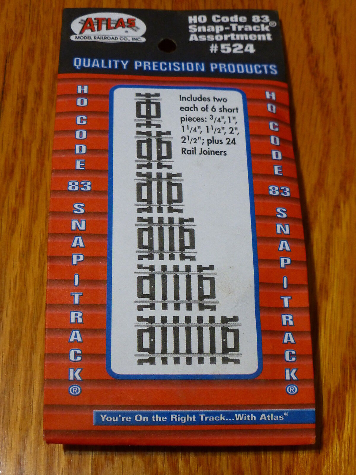 Atlas HO #524 C0DE-83 STRAIGHT TRACK ASSORTMENT