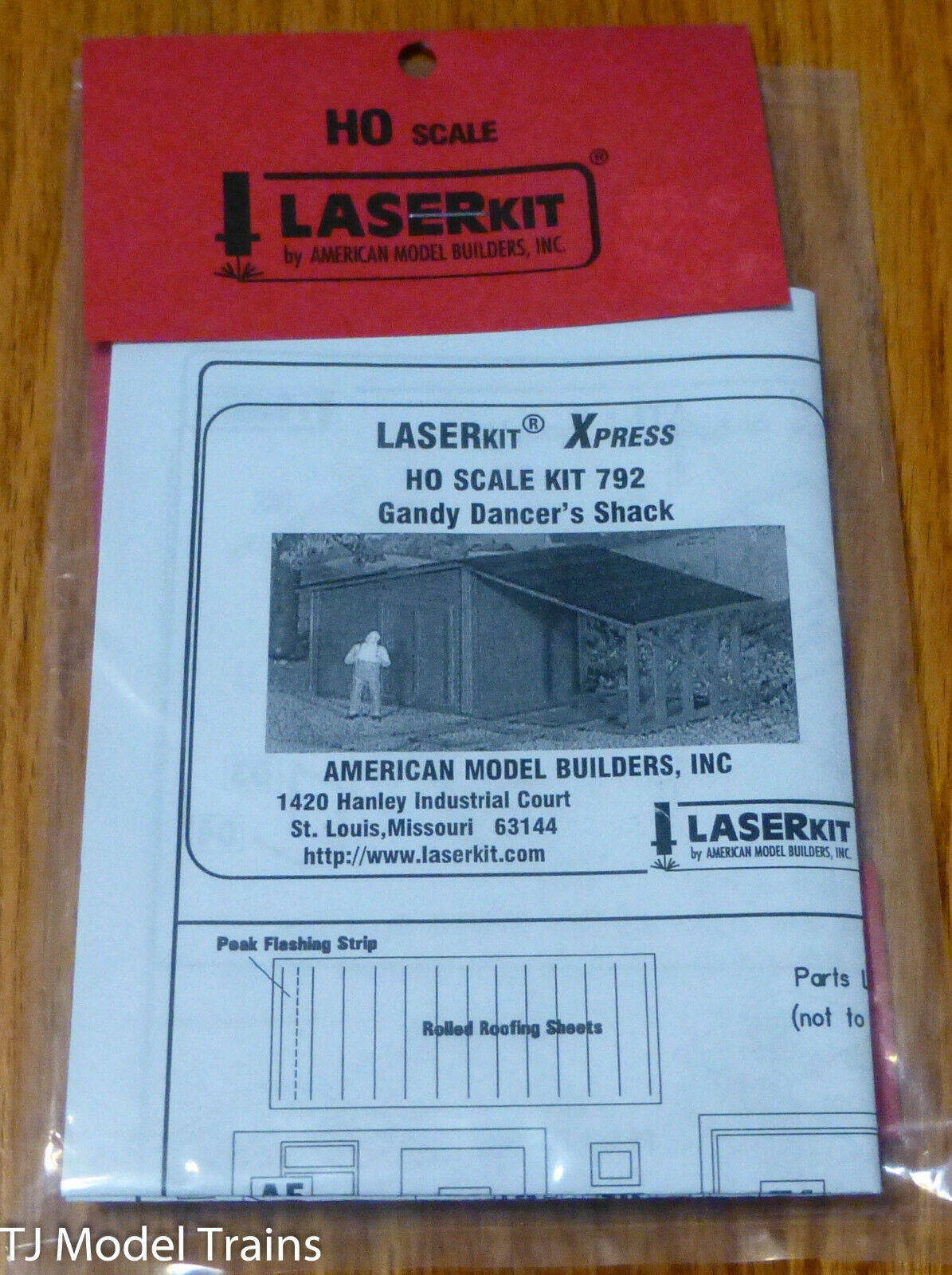 American Model Builders HO #792 Gandy Dancer's Shack (Laser Kit)