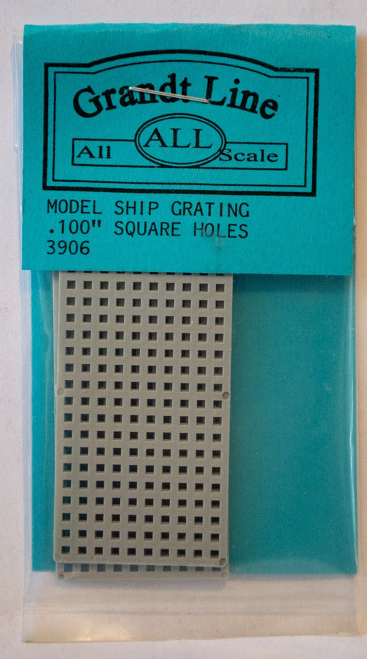 Grandt Line #3906 Ship Model Hatch Gratings -- 100" Square Holes
