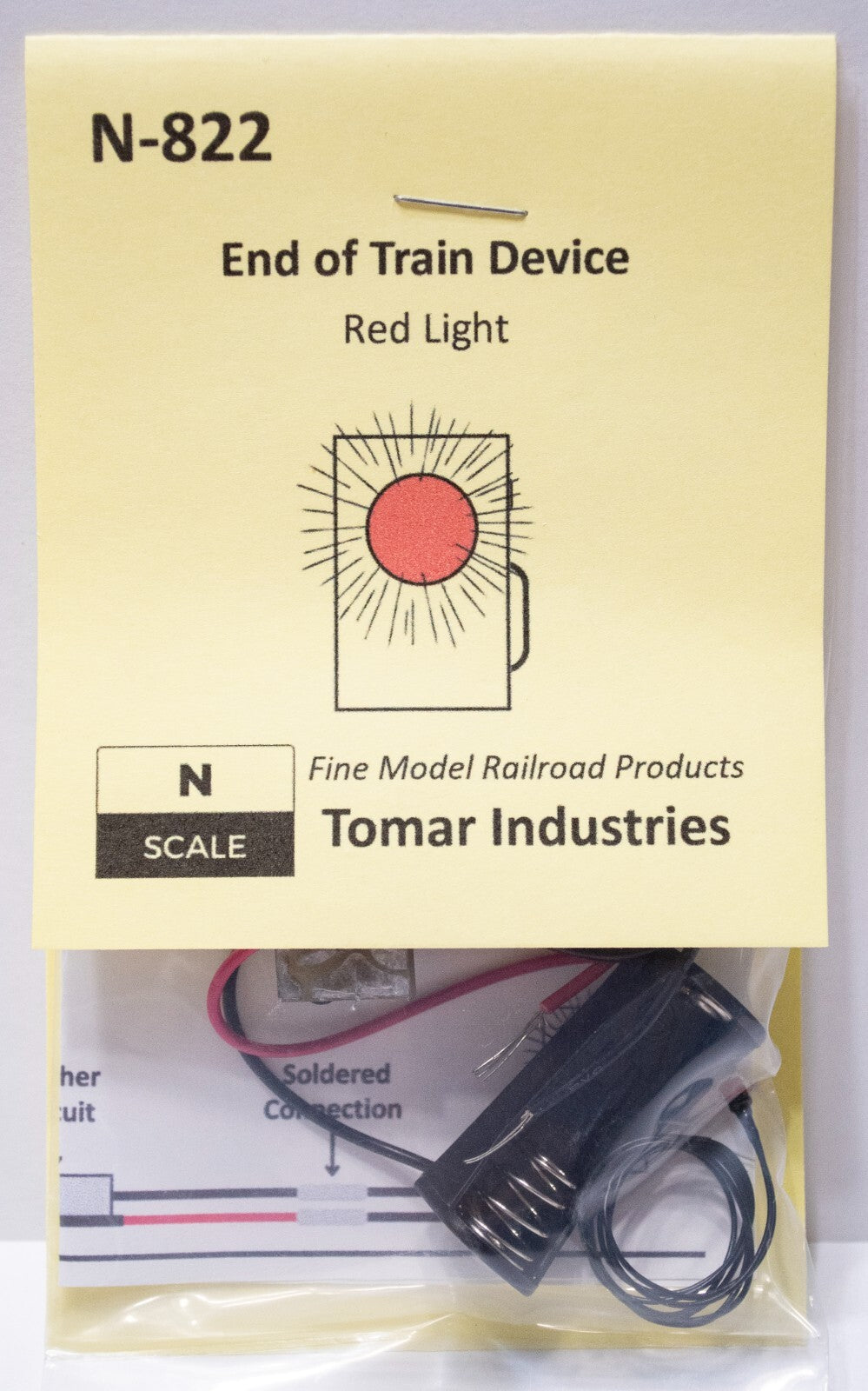 Tomar Industries #N-822 End of Train Device Red Light