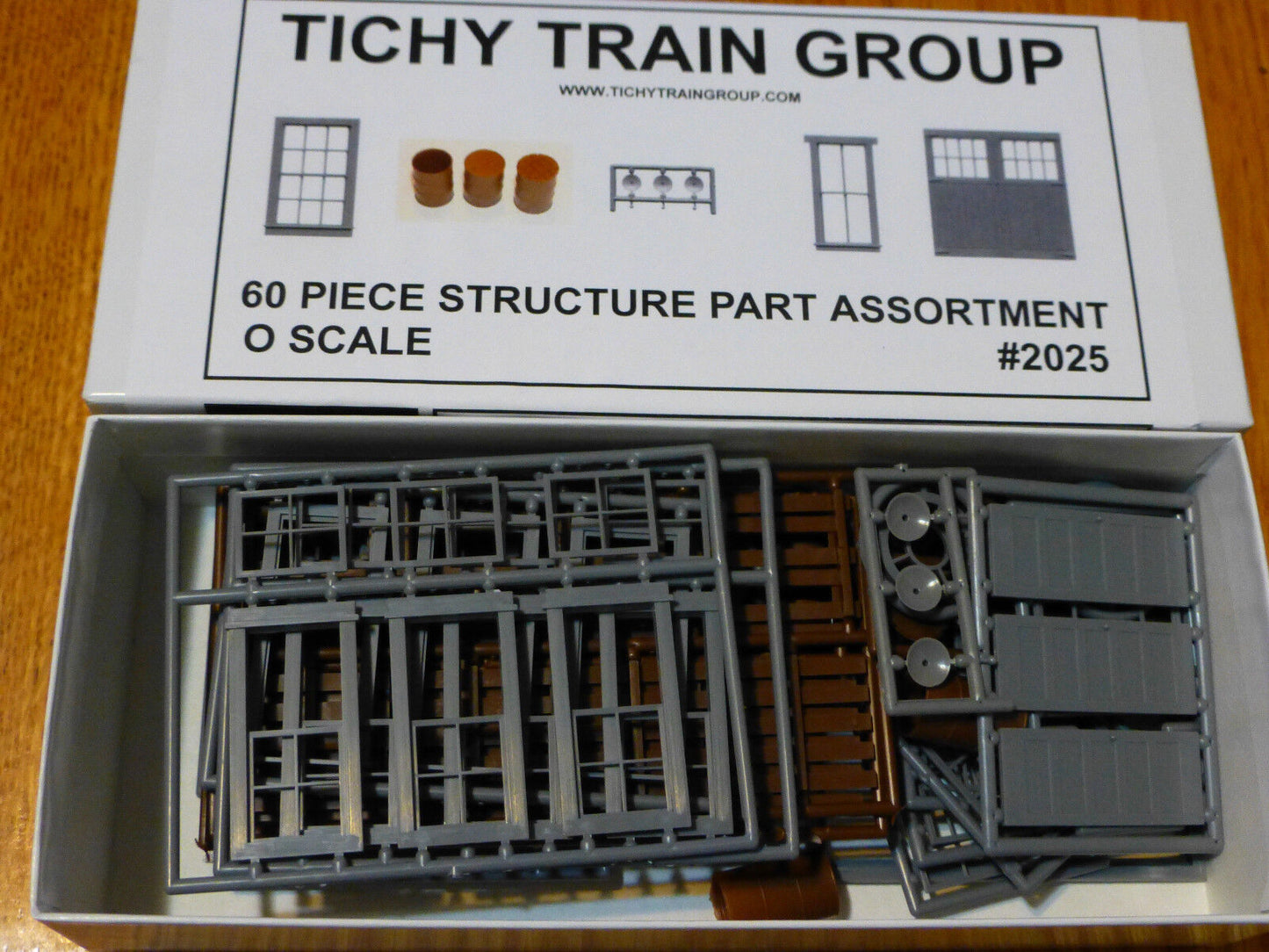 Tichy Train Group O# 2025 Structure Parts Assortment- 60 Pieces