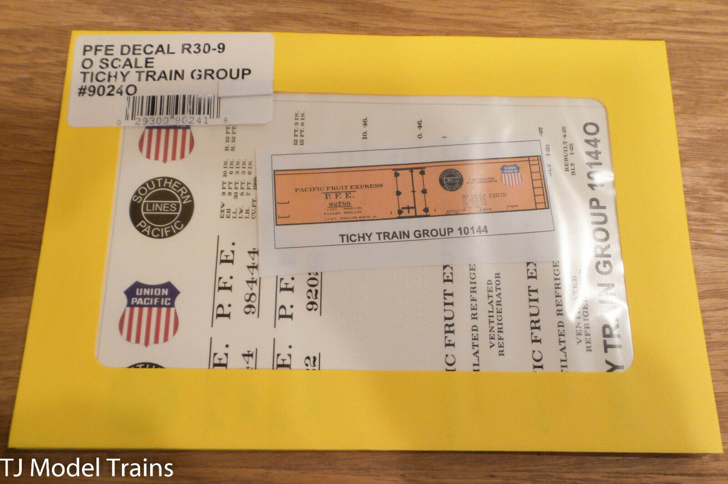 Tichy Train Group O #9024O PFE Decal R30-9