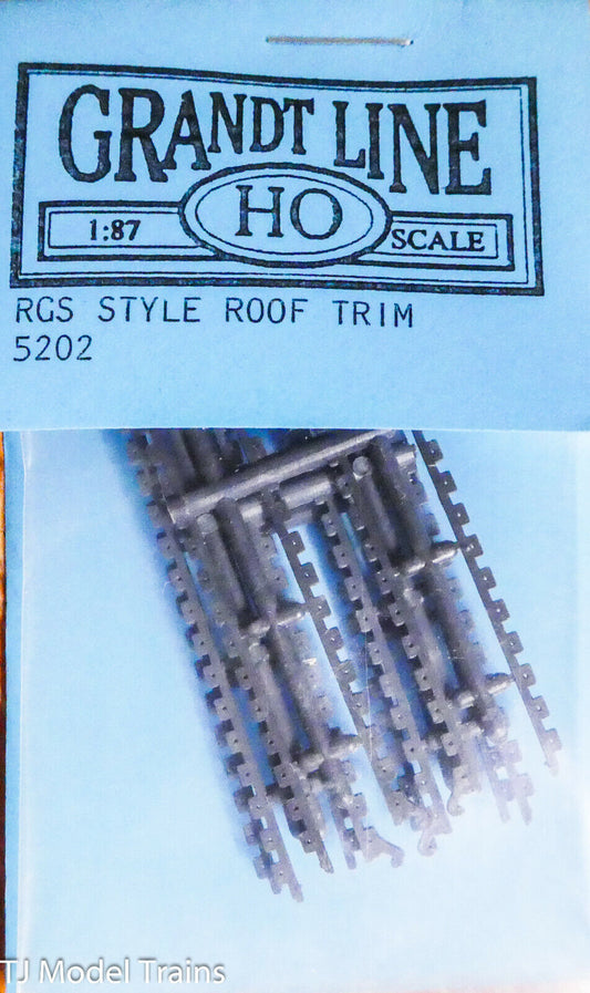Grandt Line HO #5202 RGS Style Roof Trim (3) Plastic / 1:87th Scale