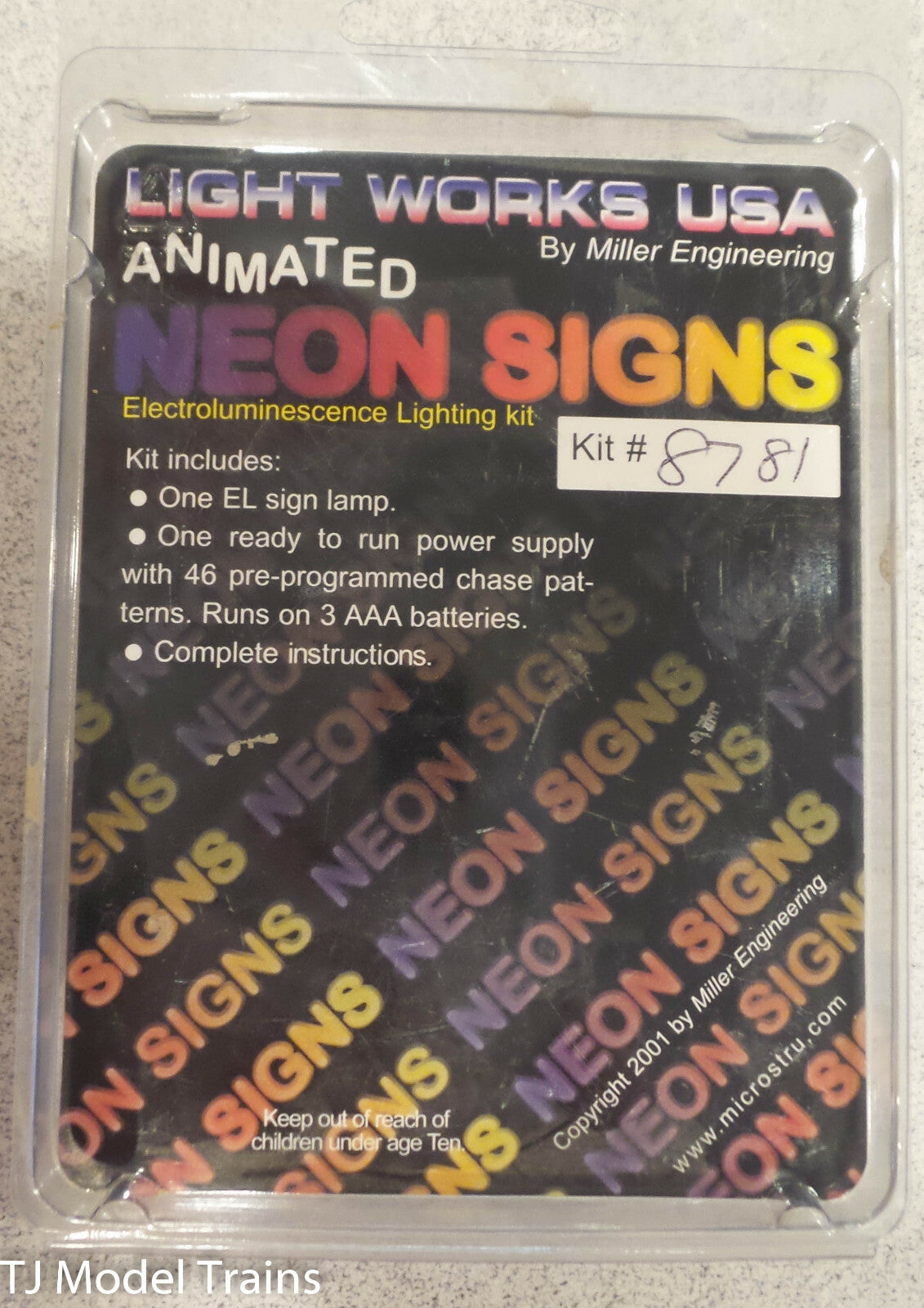 Micro Structures #502-8781 Citgo Animated Neon Billboard