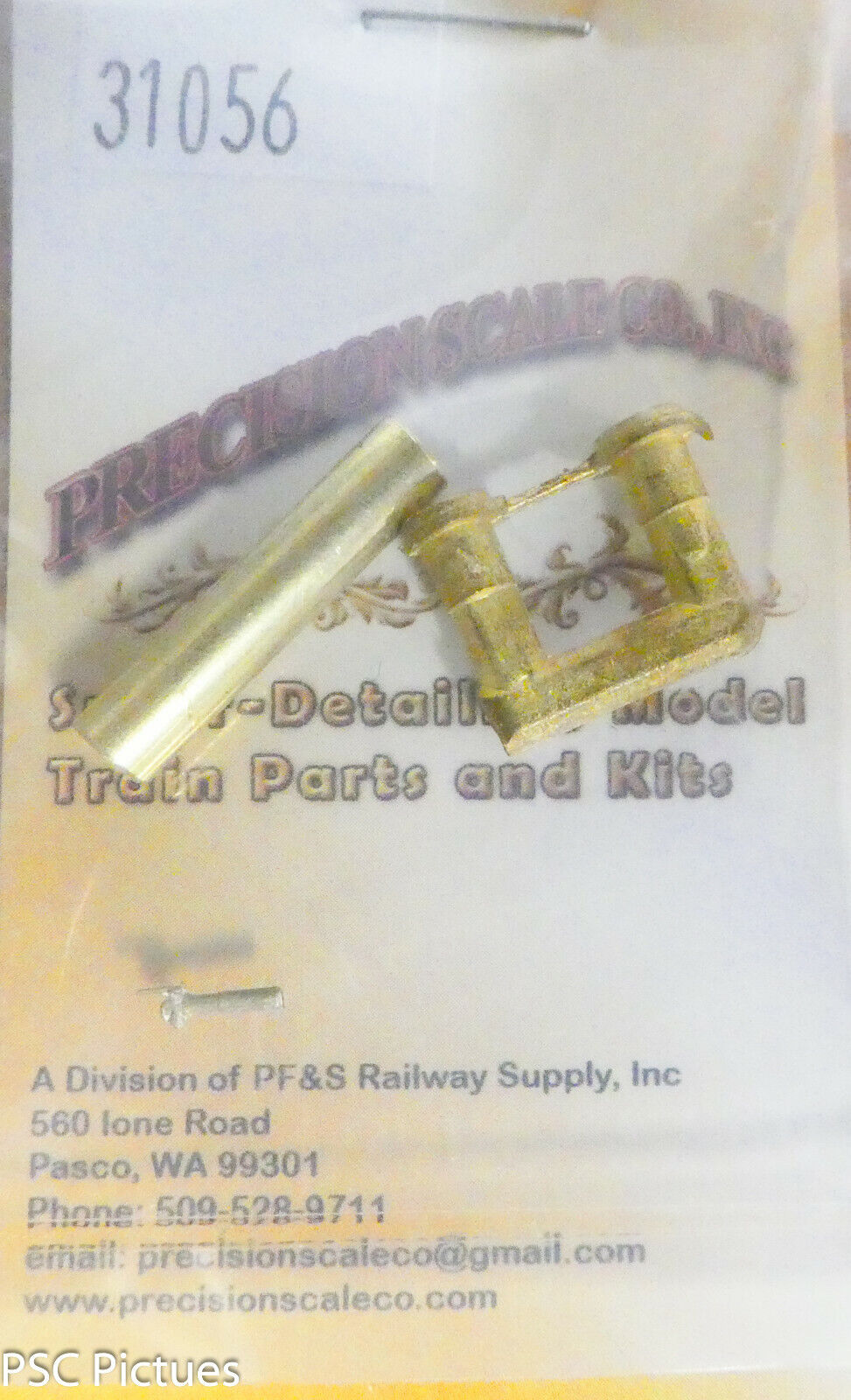 Precision Scale HO #31056 Tank, Air, 16" dia HO, 12" dia S (Brass Kit)