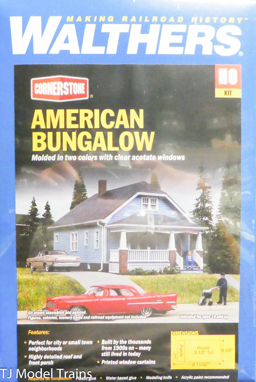 Walthers #933-3787 American Bungalow (Plastic Building Kit) NEW