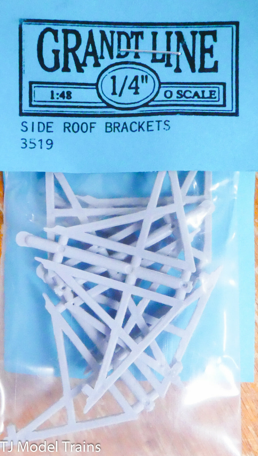 Grandt Line O #3519 Roof Brackets -- Side  (Plastic)