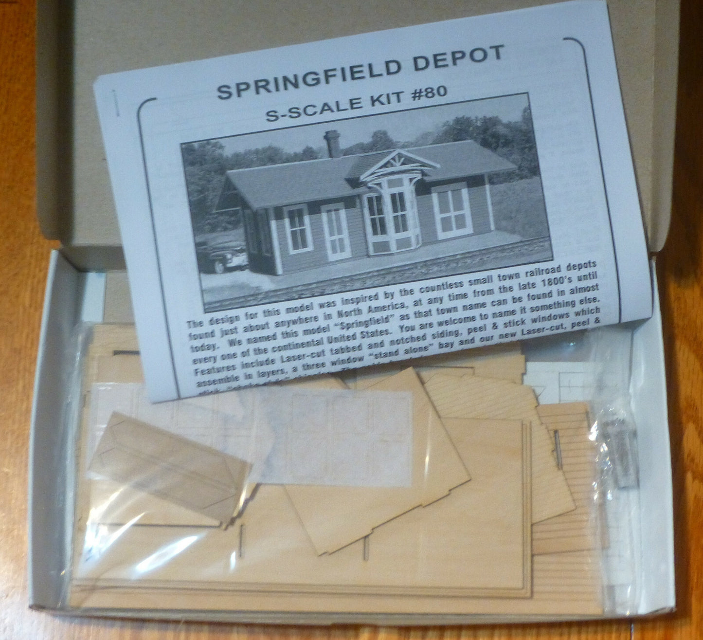 American Model Builders, Inc S #80 Springfield Depot (Laser Cut Building Kit)