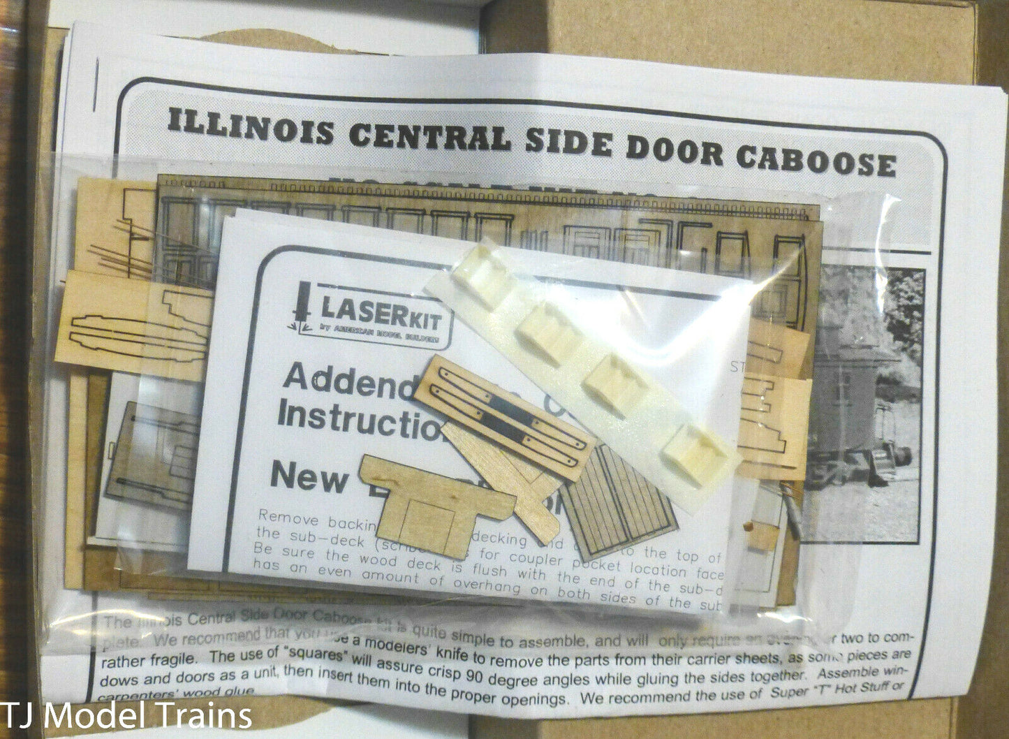 American Model Builders HO #852 Illinois Central Side Door Caboose (No Trucks