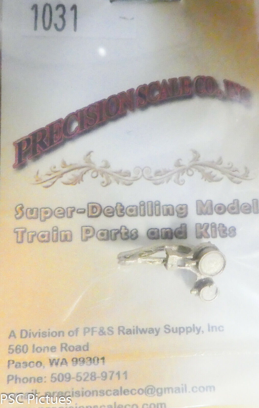 Precision Scale O #1031 Gauge, Baldwin, Steam & Air (Brass Casting)