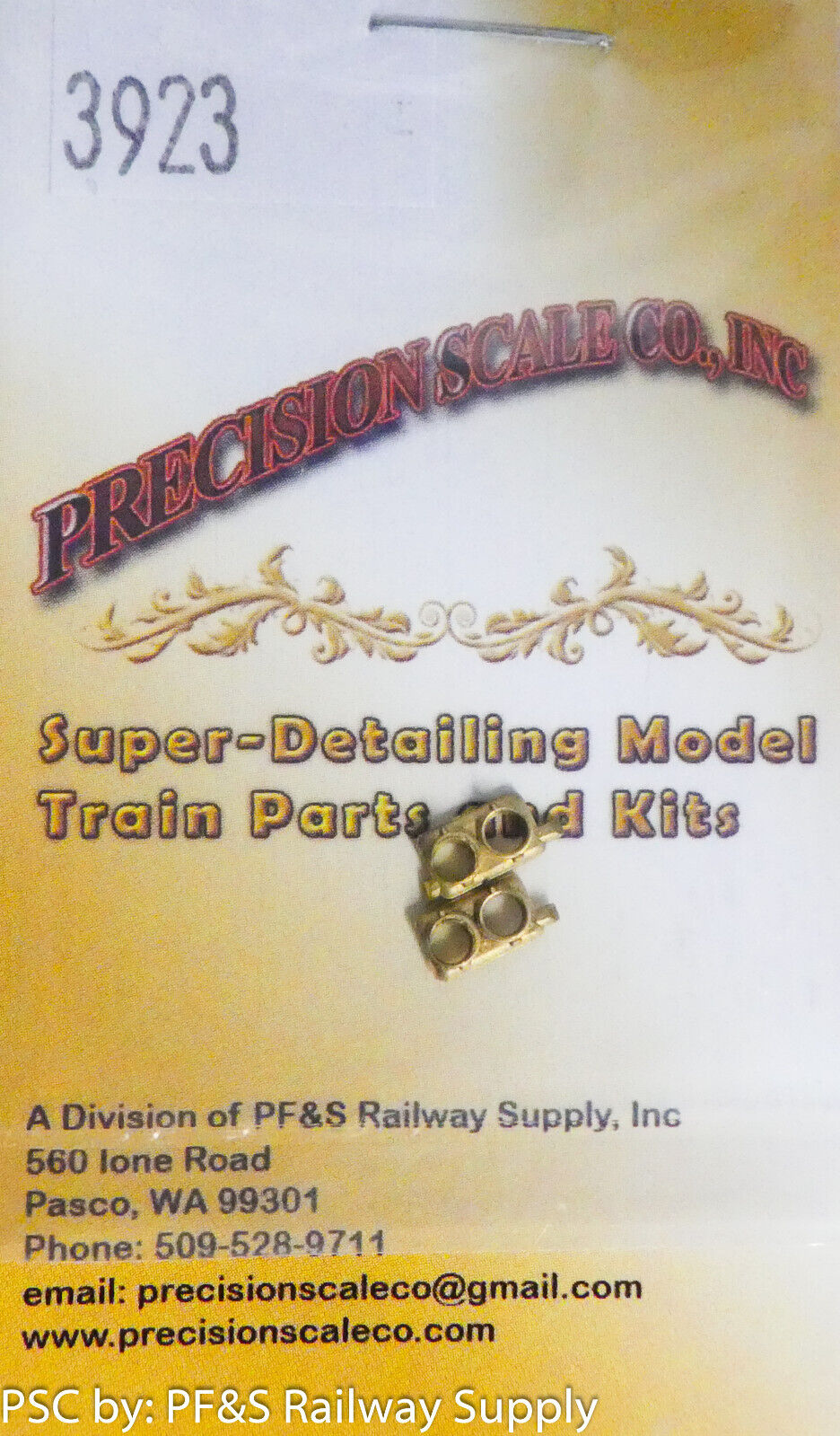 Precision Scale HO #3923 Headlights, Pyle type Horizontal, 2nd Generation