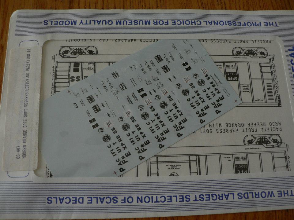 Microscale Decal N #60-407 50' & 57' Mechanical Reefers Decal Set - Pacific Fru