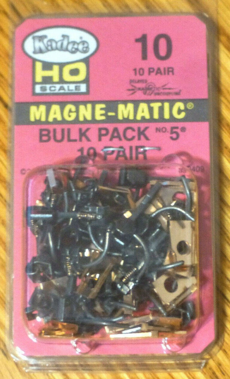 Kadee HO #10 Bulk Pack No.5 Knuckle Couplers - No Draft Gear Boxes 10 Pair