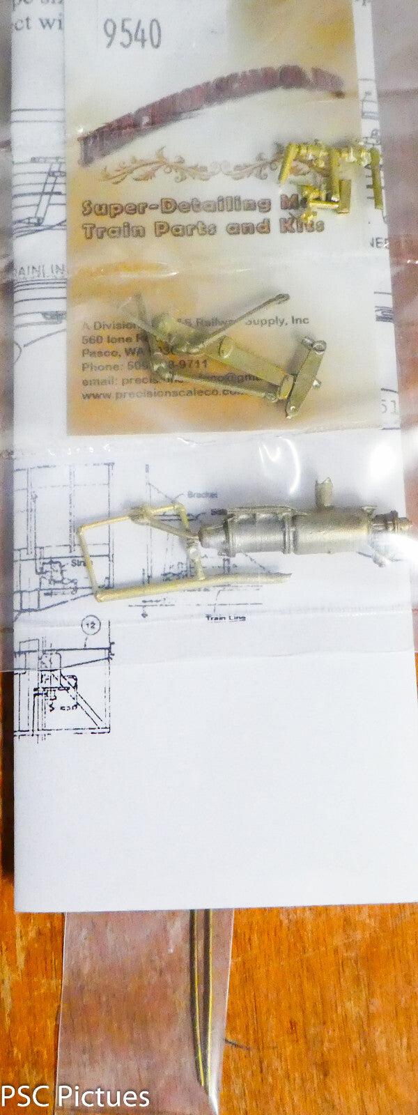 Precision Scale O #9540 Westinghouse KC Brake Gear for Freight Cars (Brass)