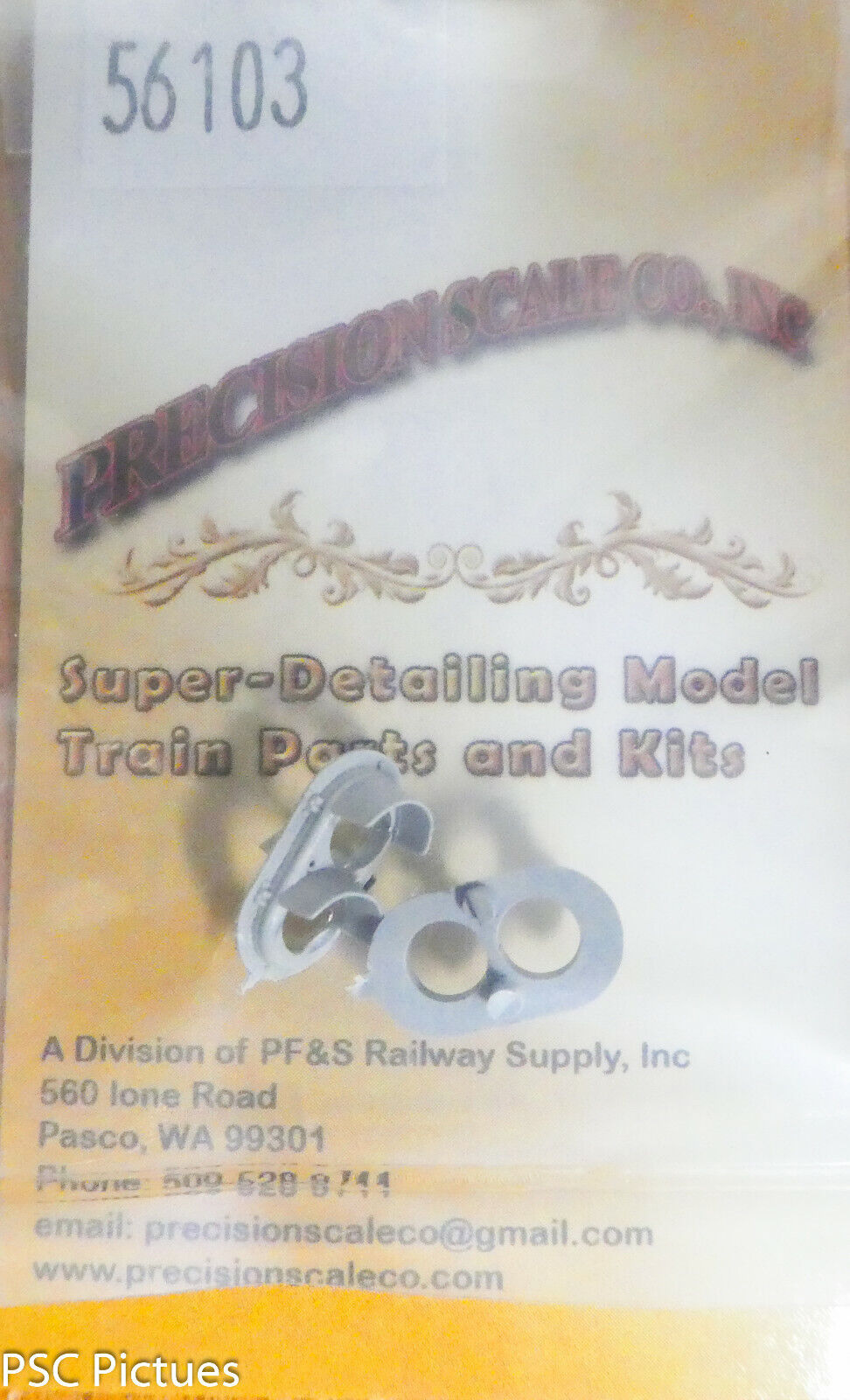 Precision Scale O #56103 Headlight with Shield, Pyle National Dual Oscilating