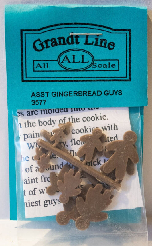 Grandt Line O #3577 Miniatures (Suitable for 1", 1/2", 1/4" ) -- Gingerbread Fol