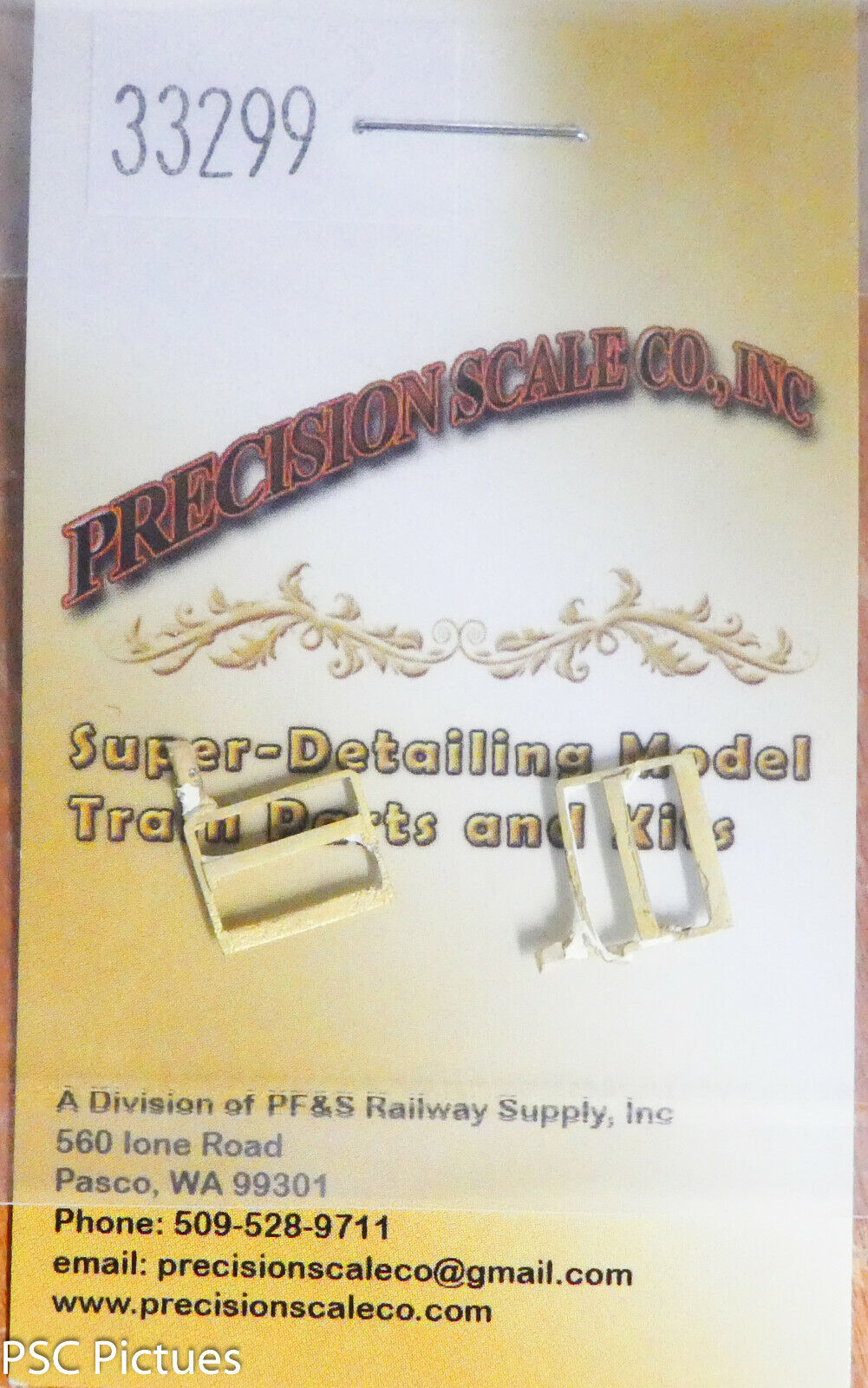 Precision Scale HO #33299 Step, Pullman Type Door (Brass Castings)