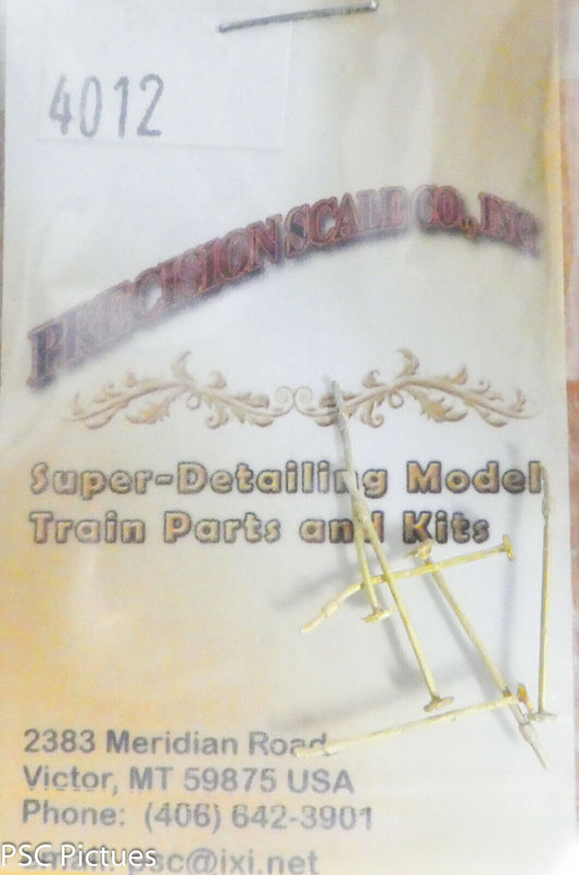 Precision Scale O #4012 Handles, 4" Extended Turret Valve (Brass Parts 6)