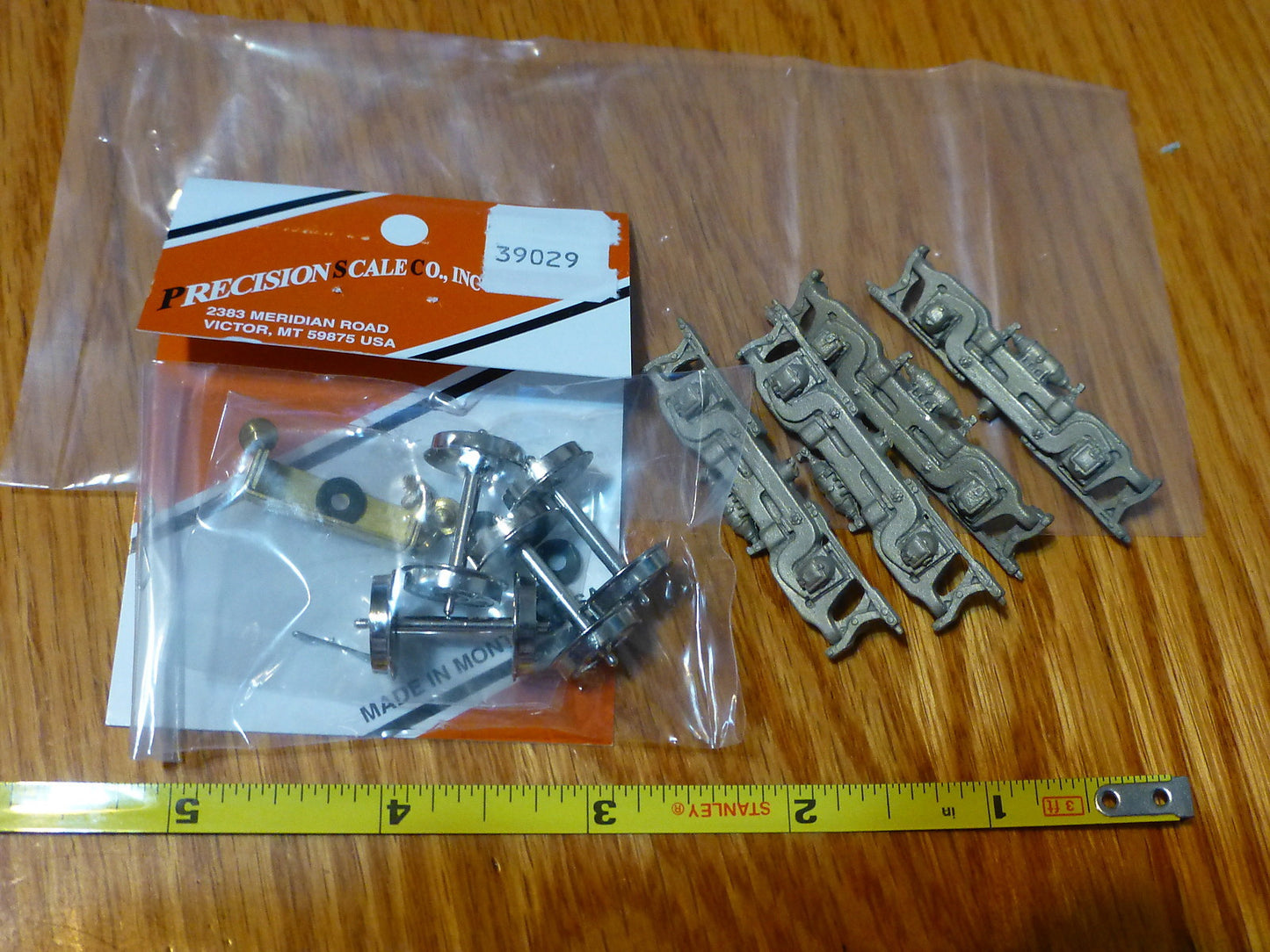 Precision Scale HO #39029 Truck Kit for: EMD Switcher w/40" Wheels, 8'-0" WB