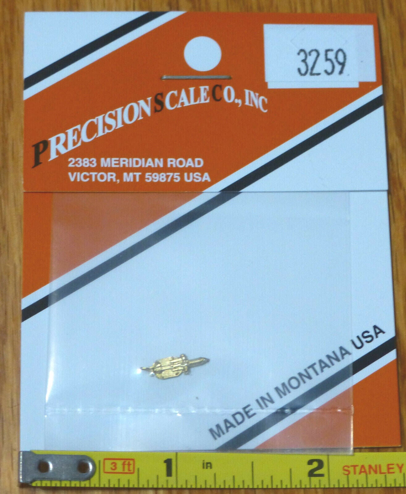 Precision Scale HO #3259 Firedoor, Oval, Oil Burning Style, Baldwin (Brass)