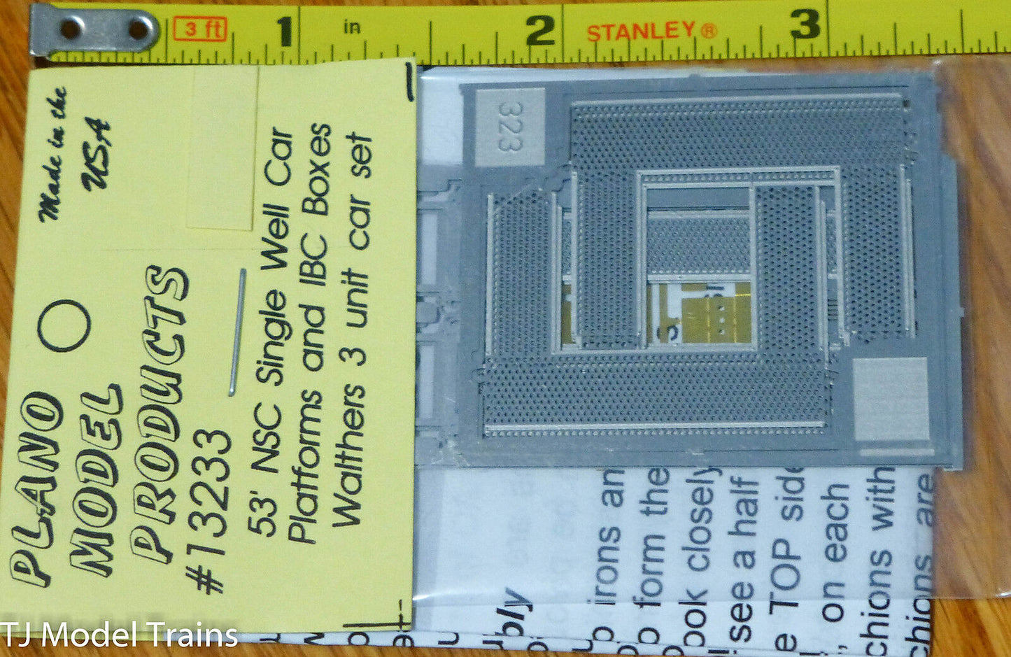 Plano #13233 NSC 53' Well Car Replacement Walkway Platform Sets - For Walthers