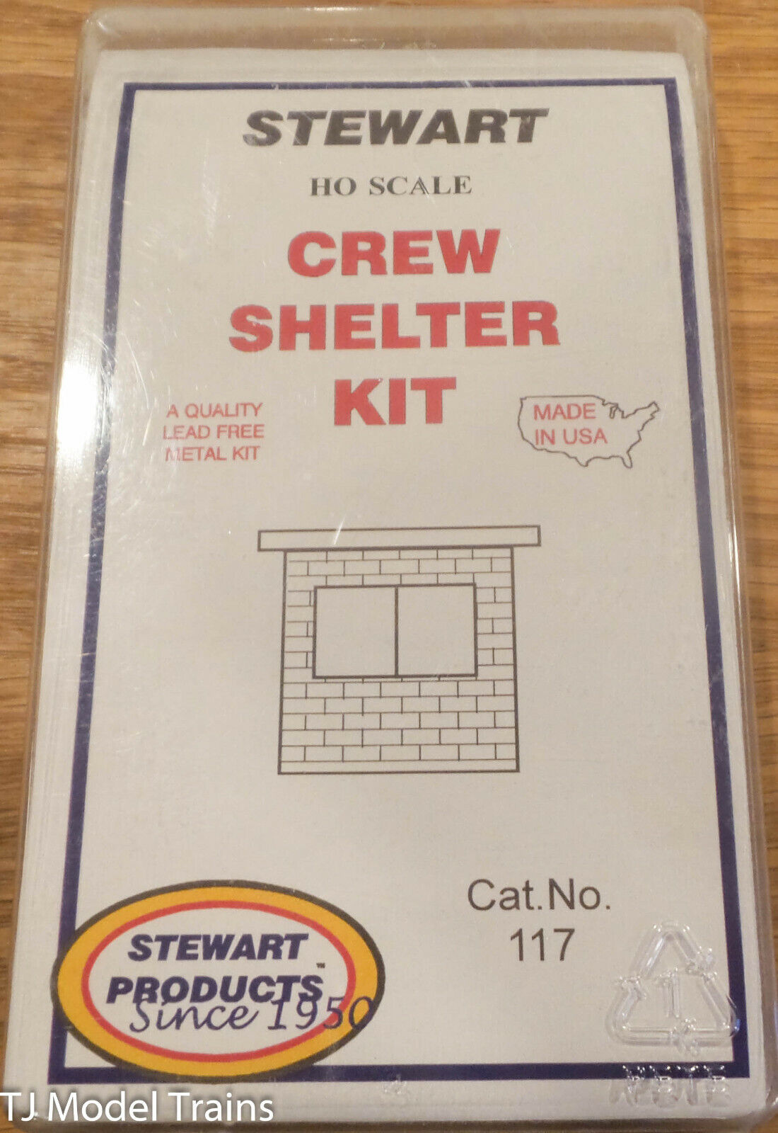 Stewart HO Scale #117 Crew Shelter -- 1 x 1-3/8" 2.54 x 3.4cm