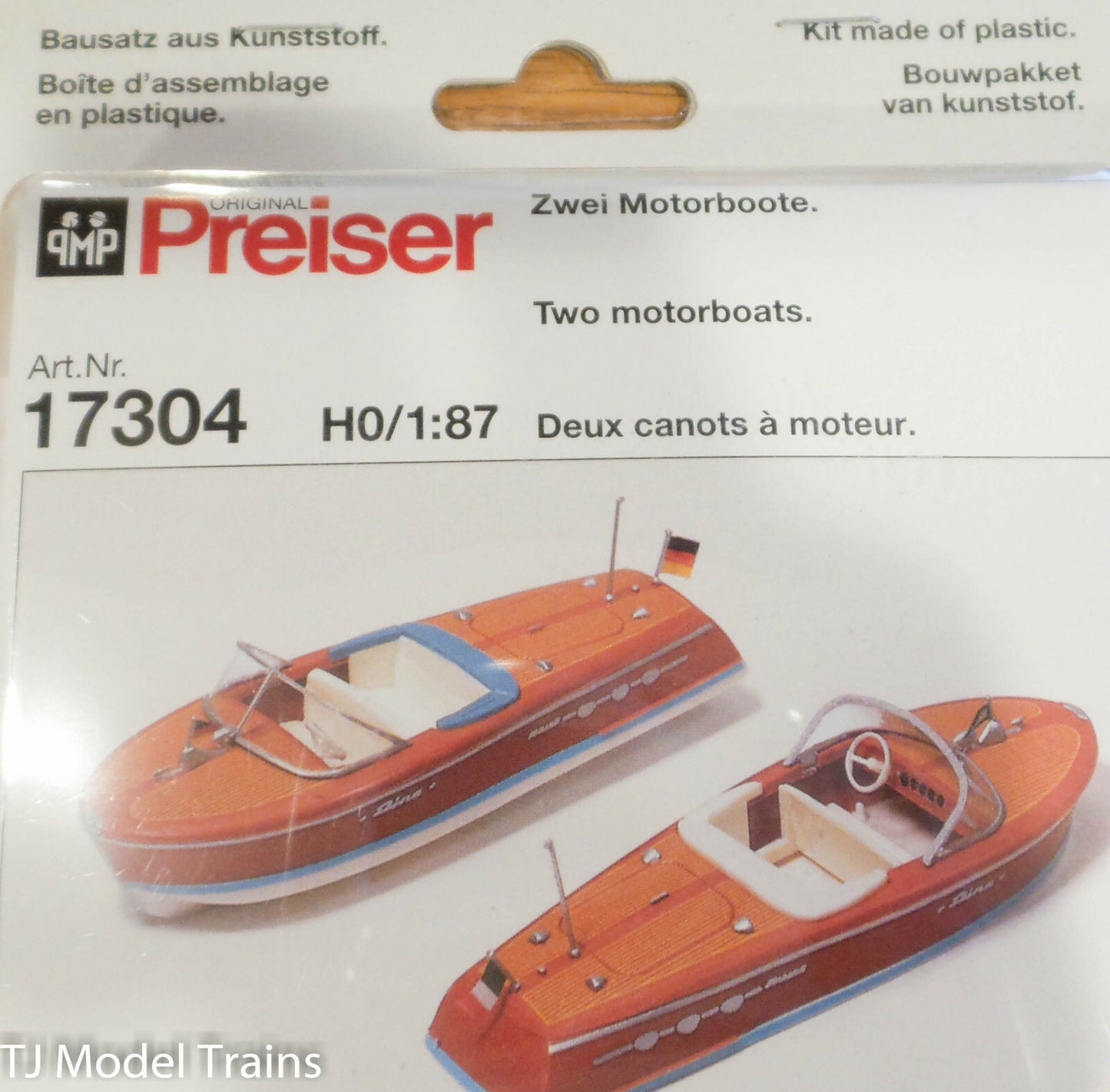 Preiser HO #17304 Two motorboats