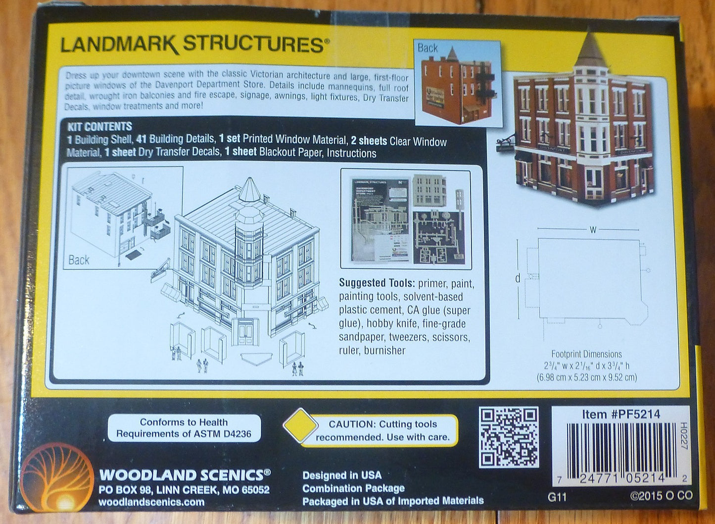 Woodland Scenics N #5214 Davenport Department Store (Kit) NEW BUILDING