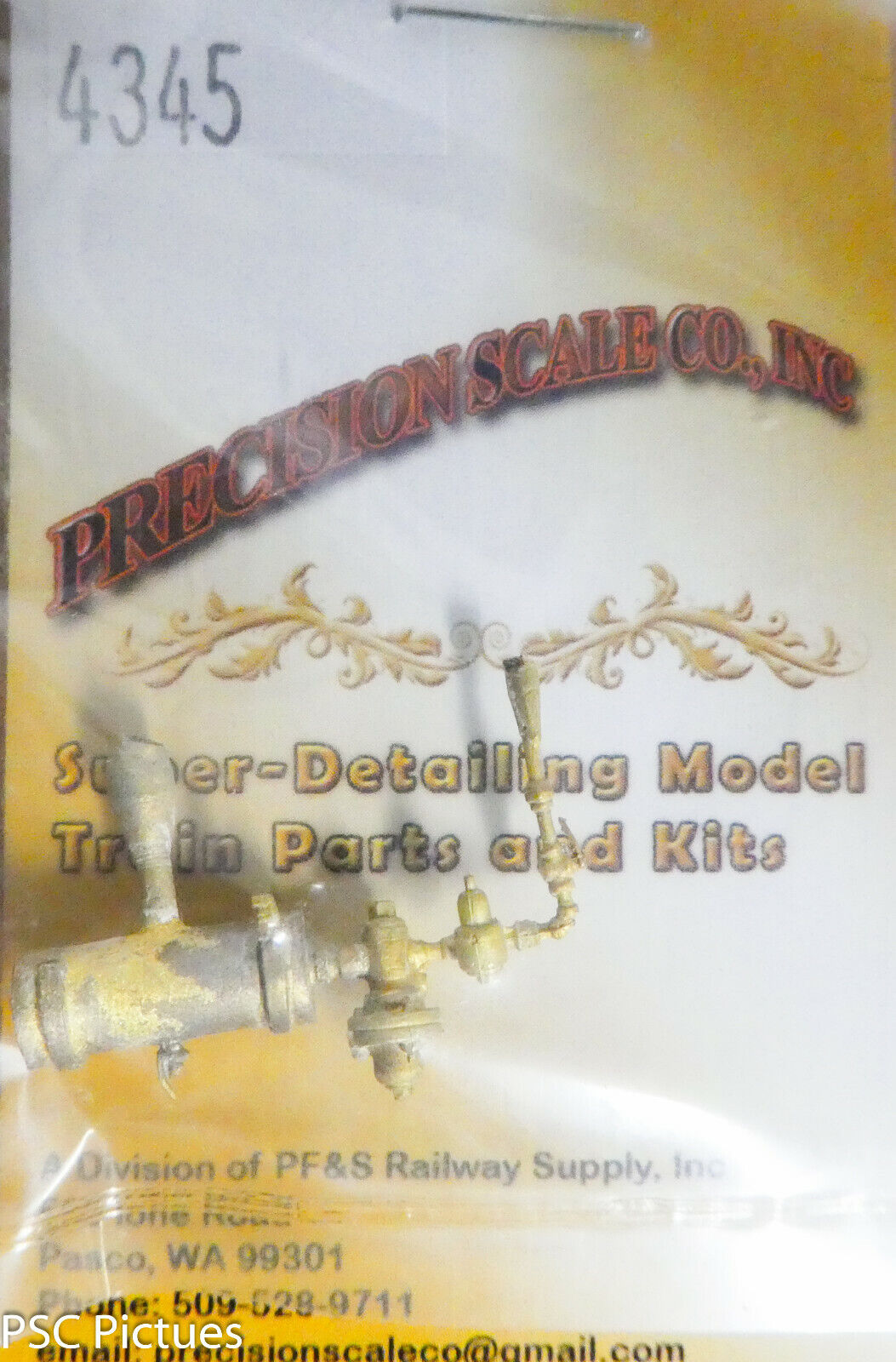 Precision Scale O #4345 Reservoir, Air & K Valve w/Relief Valve, Westinghouse,