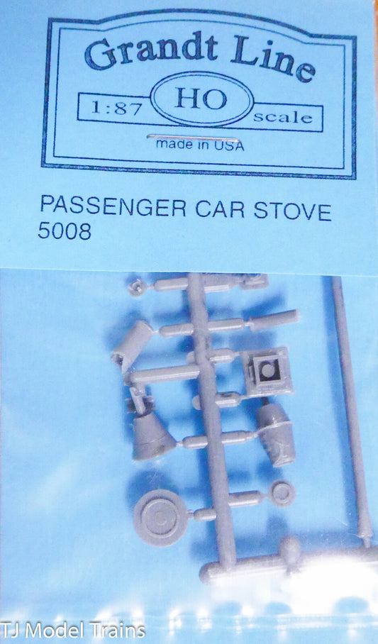 Grandt Line HO #5008 DRGW Passenger Car Stove w/Stack (Plastic Kit)