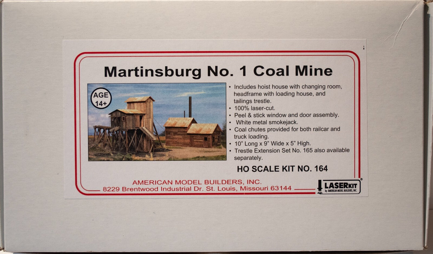 American Model Builders #164 Martinsburg Coal Mine #1 - LASERkit(R) -- Kit - 10
