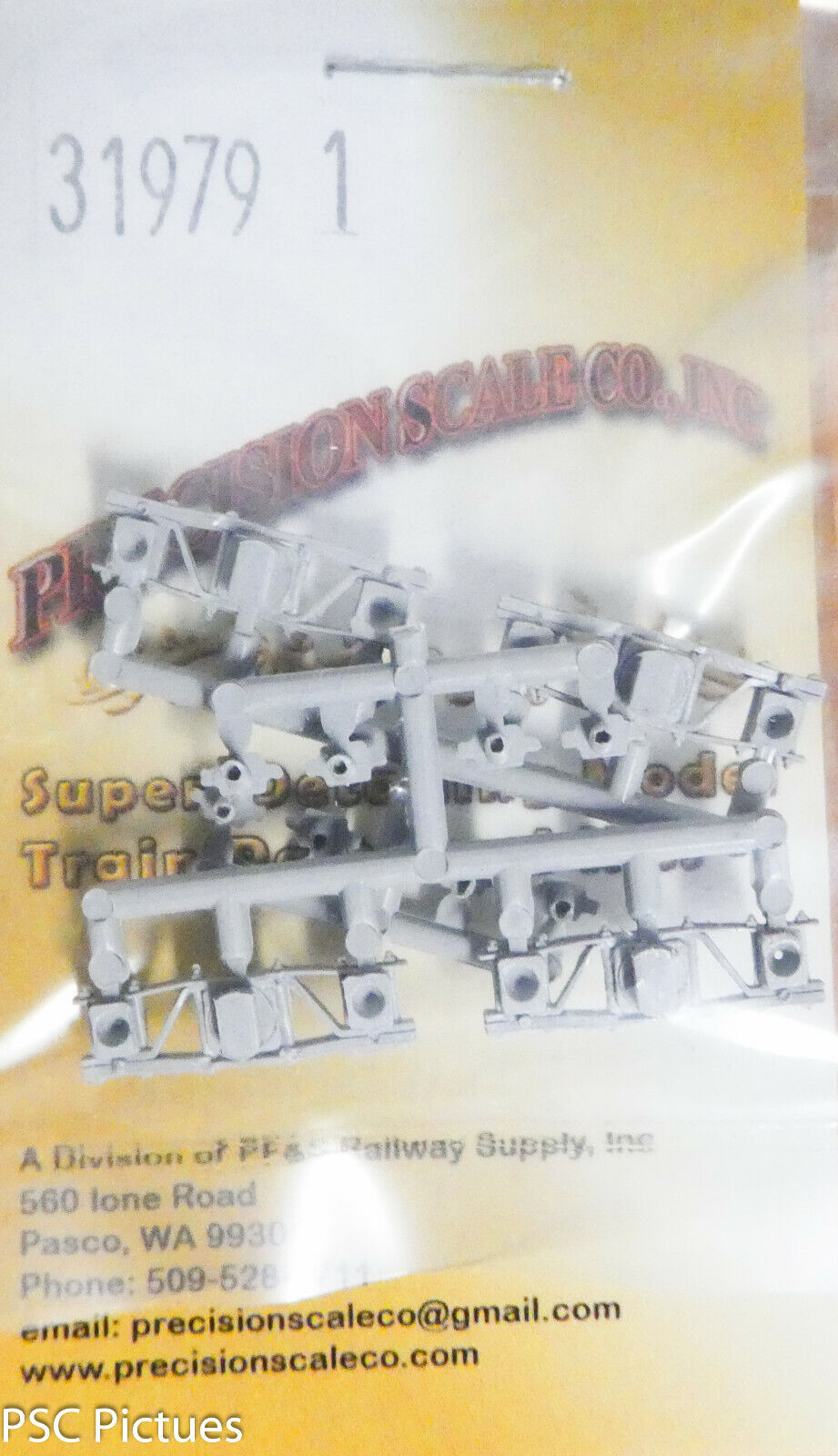 Precision Scale HOn3 #31979.1 Sideframes, D&RGW Caboose Truck 3'-7" WB (Plastic)