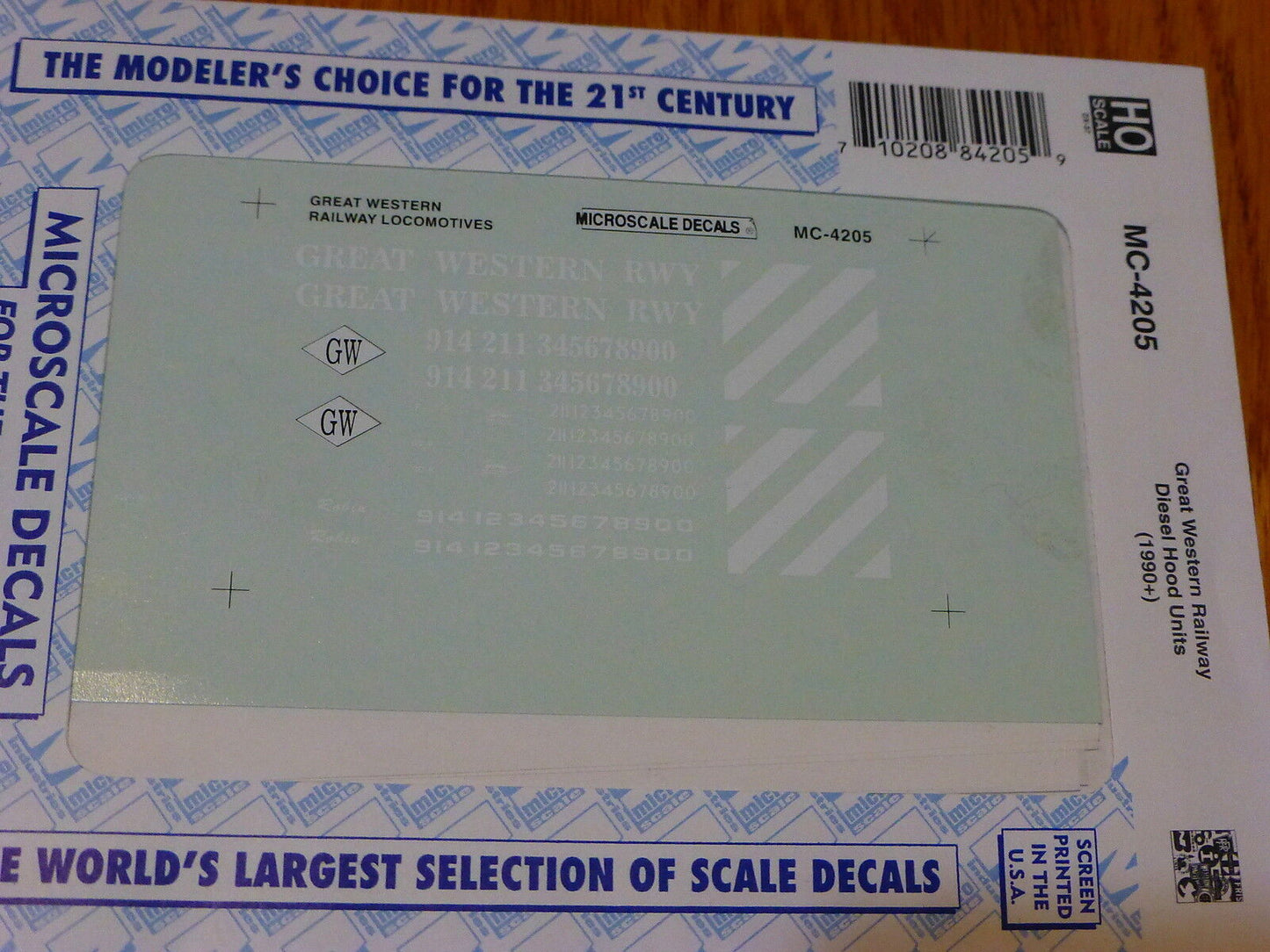 Microscale Decal HO #MC-4205 Assorted Shortlines - Mini-Cal -- Great Western (GW