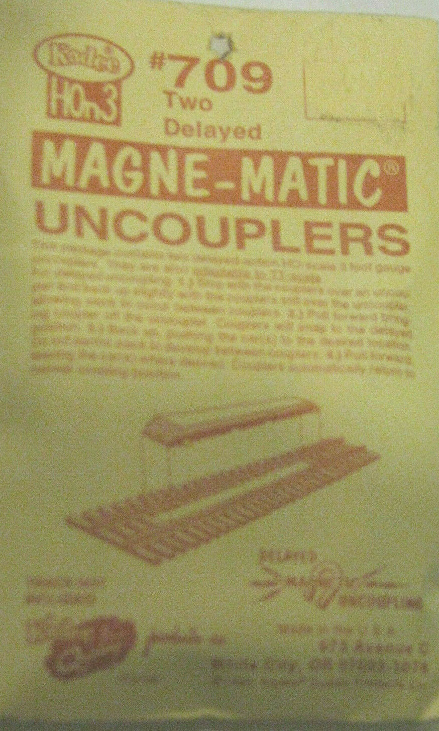 Kadee #709 ( HOn3 ) Delayed-Action Uncoupler (2 in package)