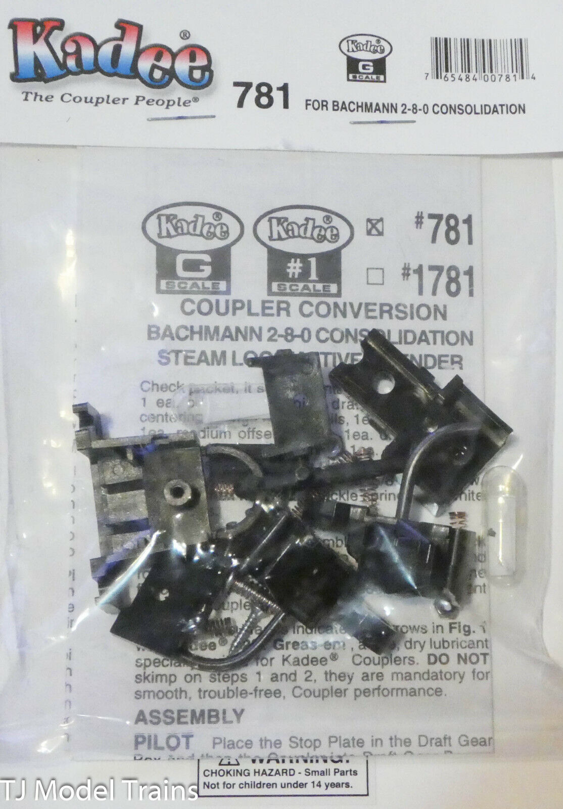 Kadee G #781 Coupler Conversion For Bachmann 2-8-0, Steam Locomotive & Tender