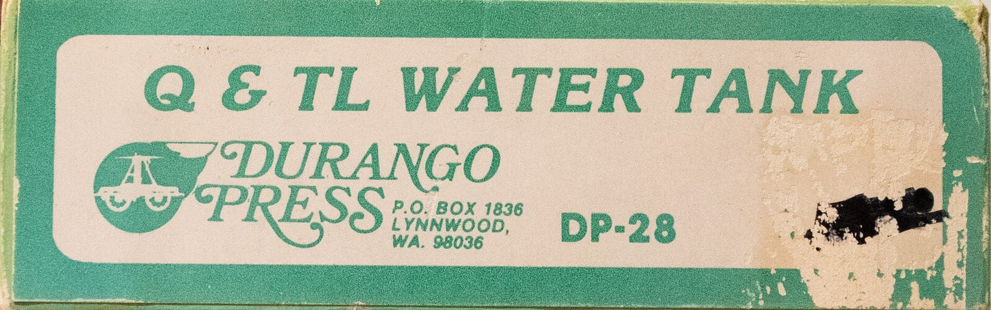 Durango Press HO #28 Water Tank - Kit -- Quincy & Torch Lake